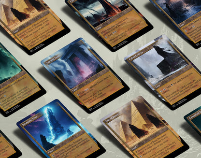 Modern Retro Utility Lands Vol I – Full Art MTG Proxies for Commander | Custom Magic the Gathering Lands