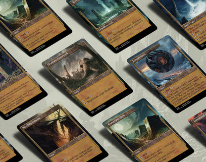 Modern Retro Utility Lands Vol II | Custom Full Art MTG Proxies for Commander & Collectors | Unique Game Accessories