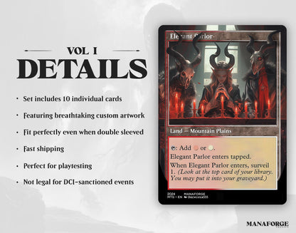 Modern Retro Surveil Lands – Volume I | Full Art MTG Proxies for Commander & Casual Play