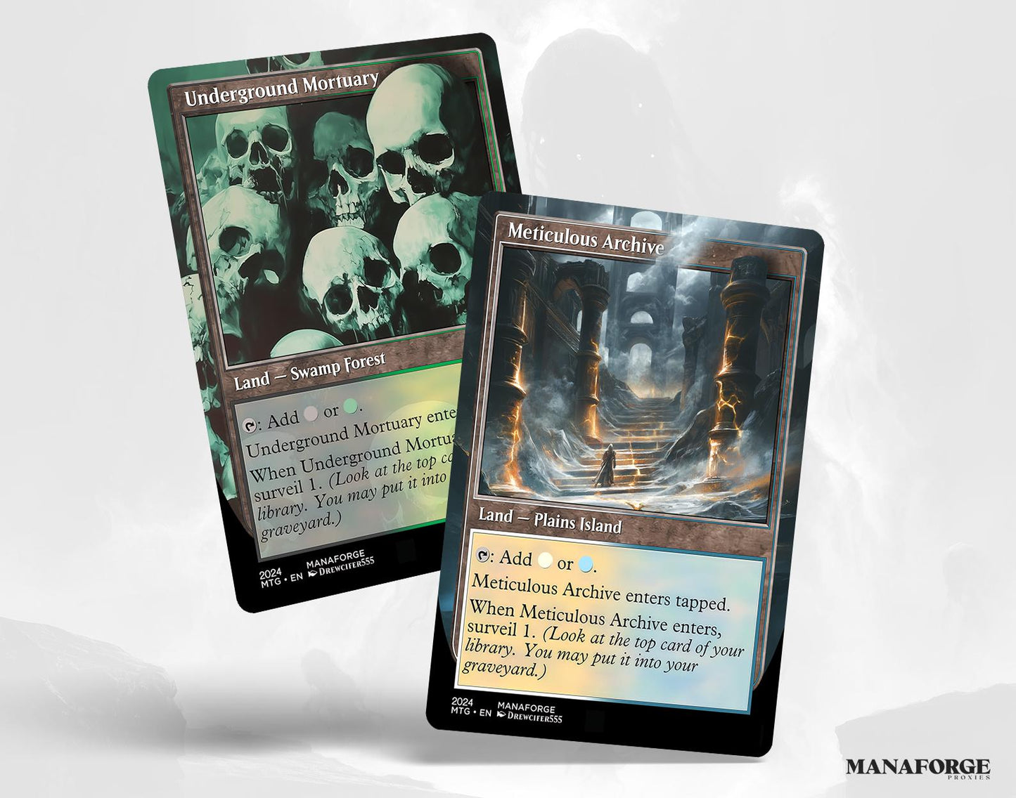 Modern Retro Surveil Lands – Volume I | Full Art MTG Proxies for Commander & Casual Play