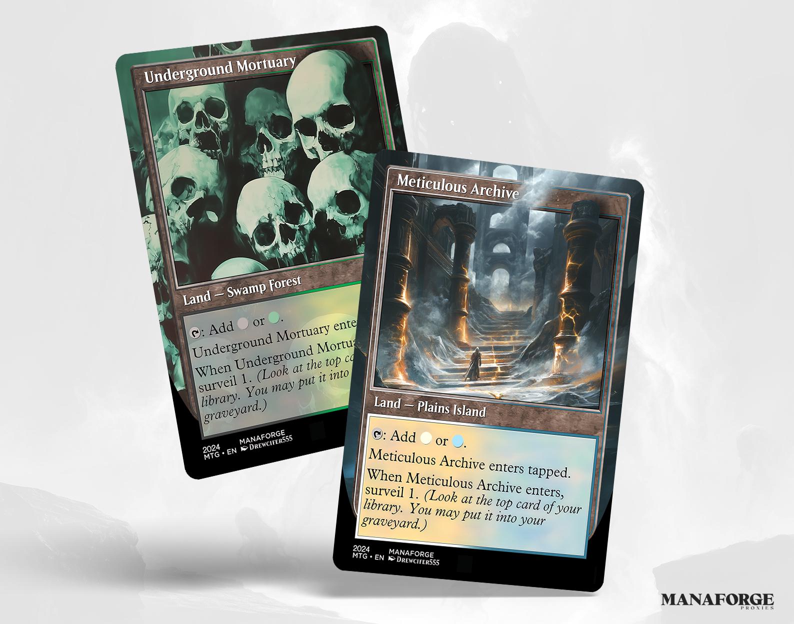 Modern Retro Surveil Lands – Volume I | Full Art MTG Proxies for Commander & Casual Play