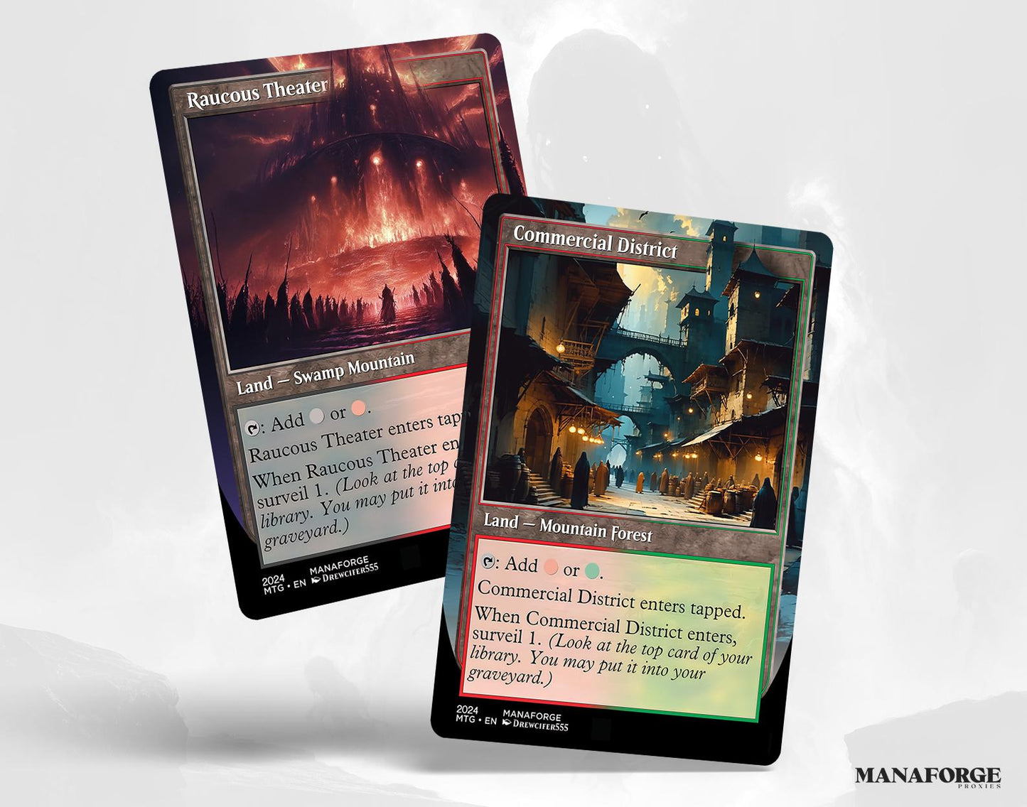 Modern Retro Surveil Lands – Volume I | Full Art MTG Proxies for Commander & Casual Play
