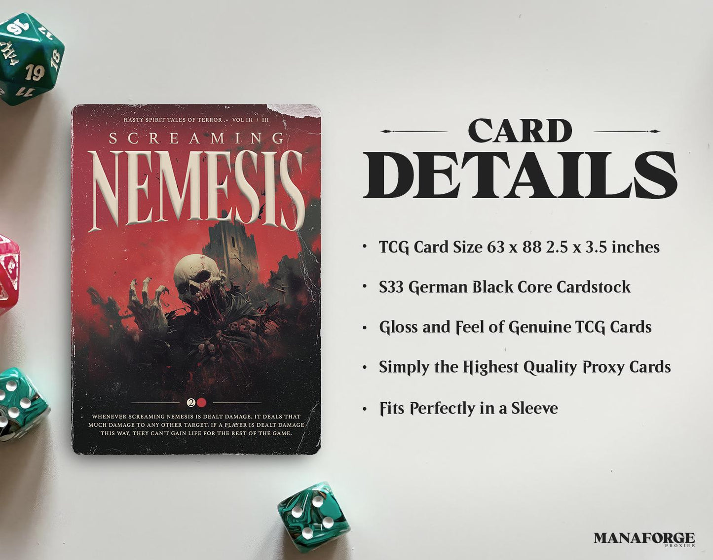 Vintage Horror Novels Volume II – Custom Horror-Inspired MTG Proxy Deck | 60-Card Mono-Red Prowess Magic Cards