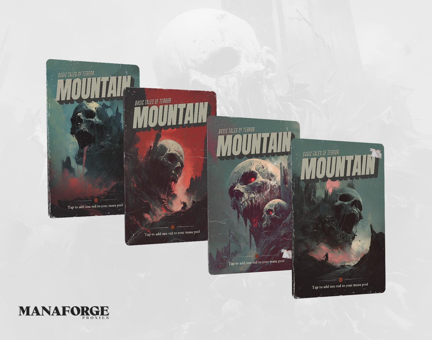 Vintage Horror Novels Volume II – Custom Horror-Inspired MTG Proxy Deck | 60-Card Mono-Red Prowess Magic Cards