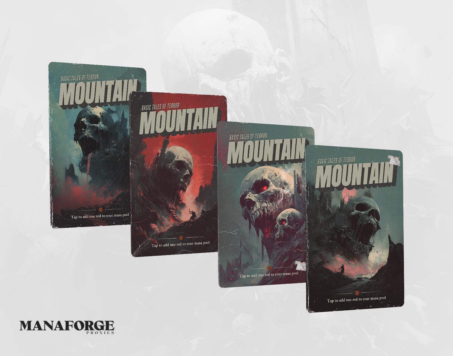 Vintage Horror Novels Volume II – Custom Horror-Inspired MTG Proxy Deck | 60-Card Mono-Red Prowess Magic Cards