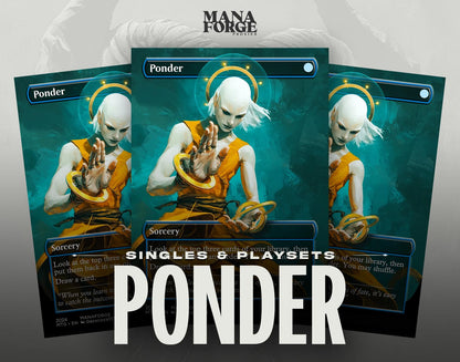 Ponder Borderless | Custom MTG Proxy ManaForge Proxies Ponder Borderless | Custom MTG Proxy ManaForge Proxies