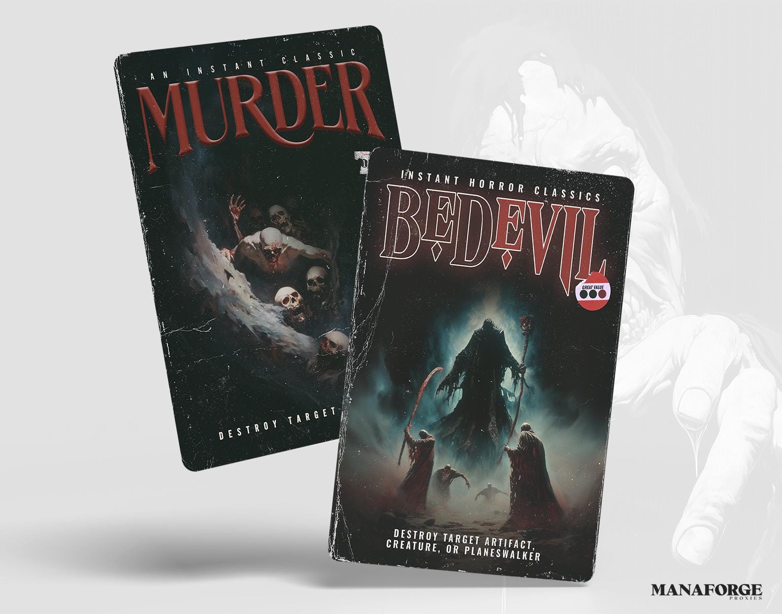 Rakdos Staples Vintage Horror Novels Volume II | Full Art MTG Proxies for Commander & Casual Play