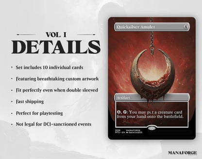Utility Artifacts Borderless Staples Vol I – Full Art MTG Proxies for Commander & Casual Play | Quality Cards