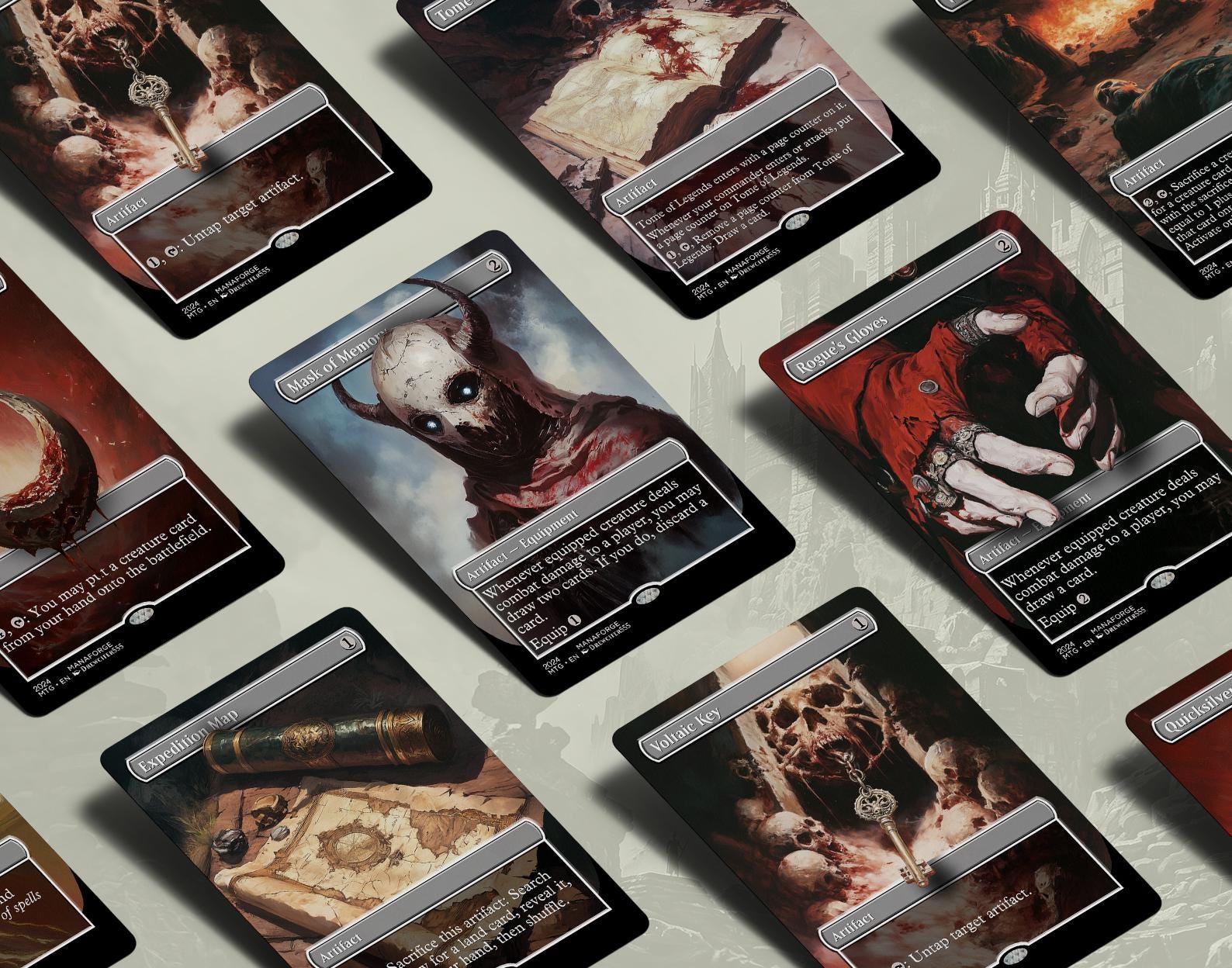 Utility Artifacts Borderless Staples Vol I – Full Art MTG Proxies for Commander & Casual Play | Quality Cards