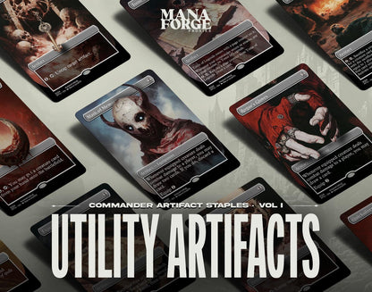 Utility Artifacts Borderless Staples Vol I – Full Art MTG Proxies for Commander & Casual Play | Quality Cards