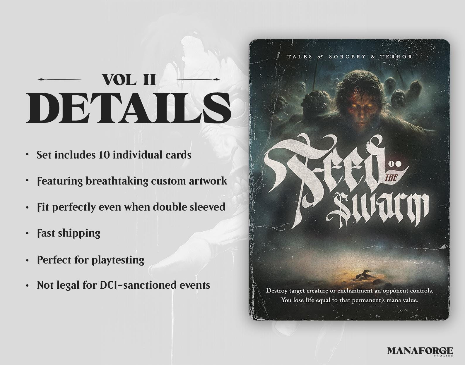 Rakdos Staples Vintage Horror Novels Volume II | Full Art MTG Proxies for Commander & Casual Play