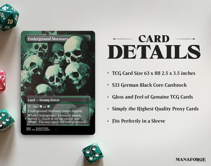 Borderless Surveil Lands Volume I | Full Art MTG Proxy Cards for Commander & Casual Play