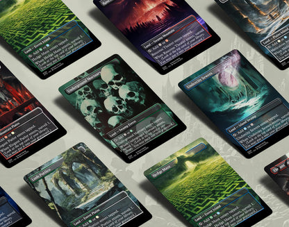 Borderless Surveil Lands Volume I | Full Art MTG Proxy Cards for Commander & Casual Play