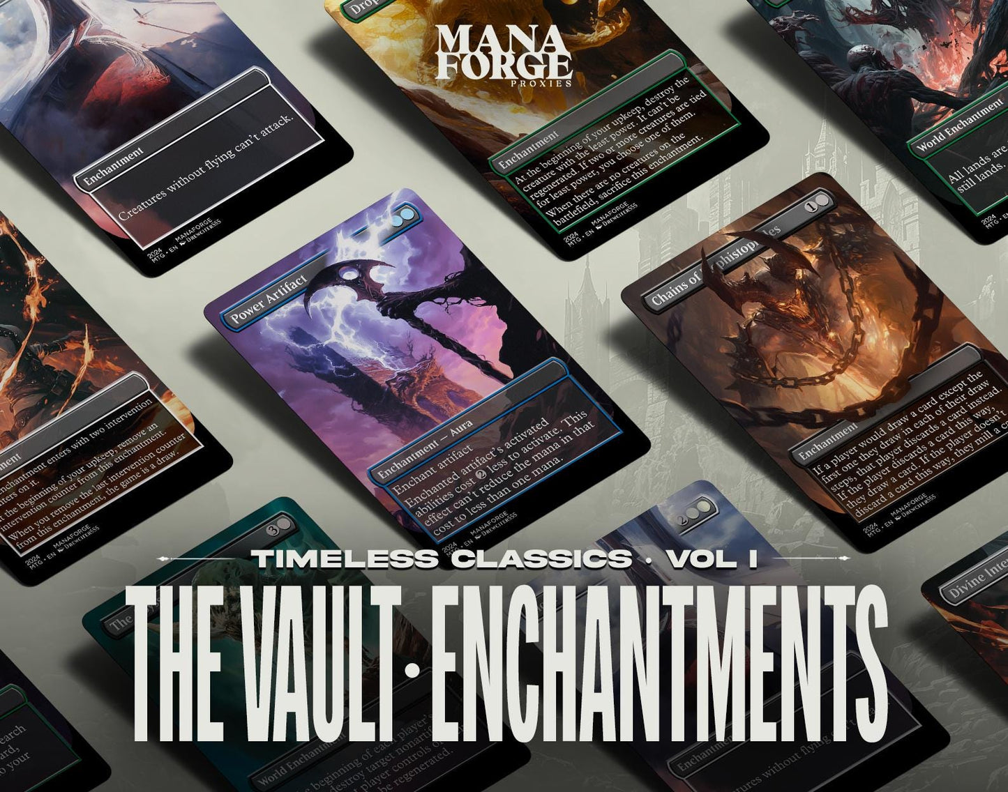 The Vault: Enchantments | Volume One – Rare & Iconic MTG Proxy Collection for Commander