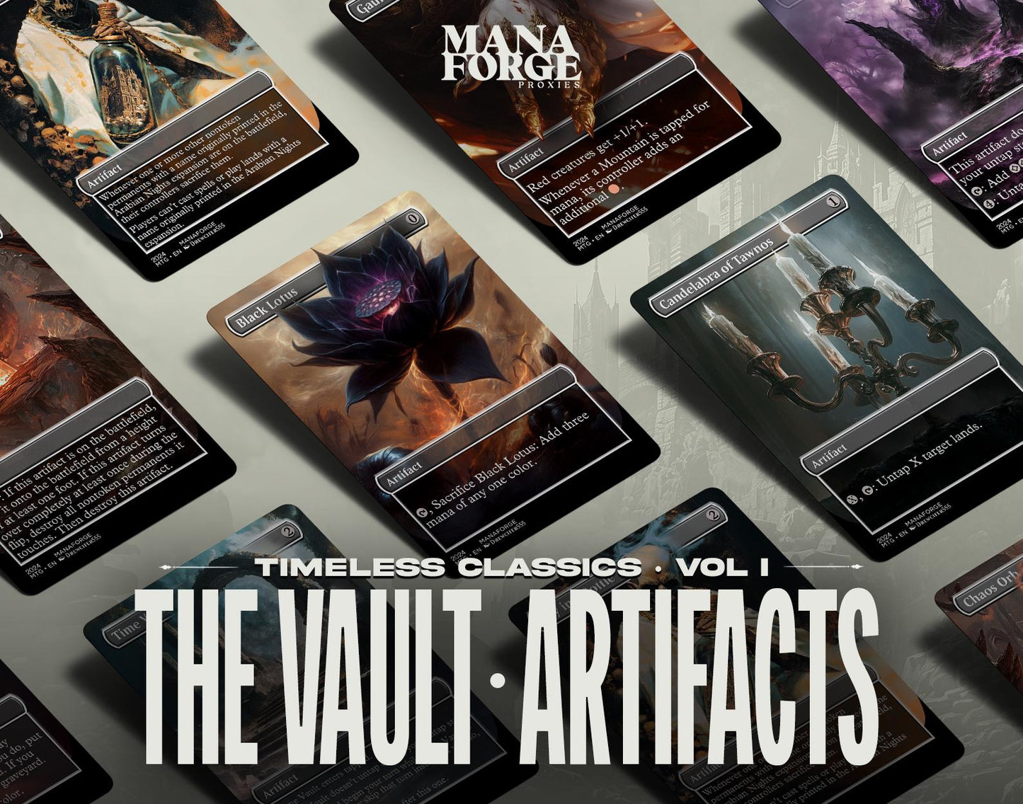 The Vault: Artifacts | Volume One – Premium MTG Proxies Featuring Black Lotus, Time Vault & More