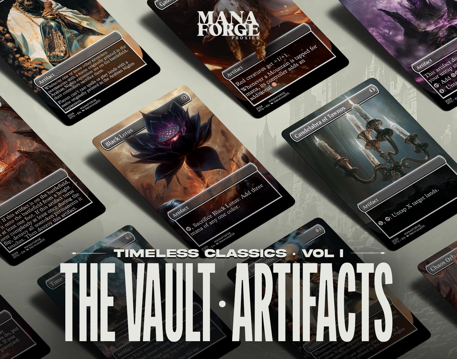 The Vault: Artifacts | Volume One – Premium MTG Proxies Featuring Black Lotus, Time Vault & More