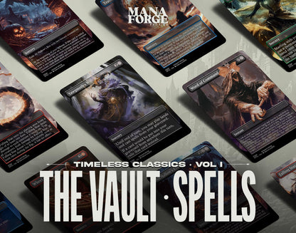The Vault: Spells | Volume One – Iconic MTG Proxy Collection Featuring Time Walk, Ancestral Recall & More