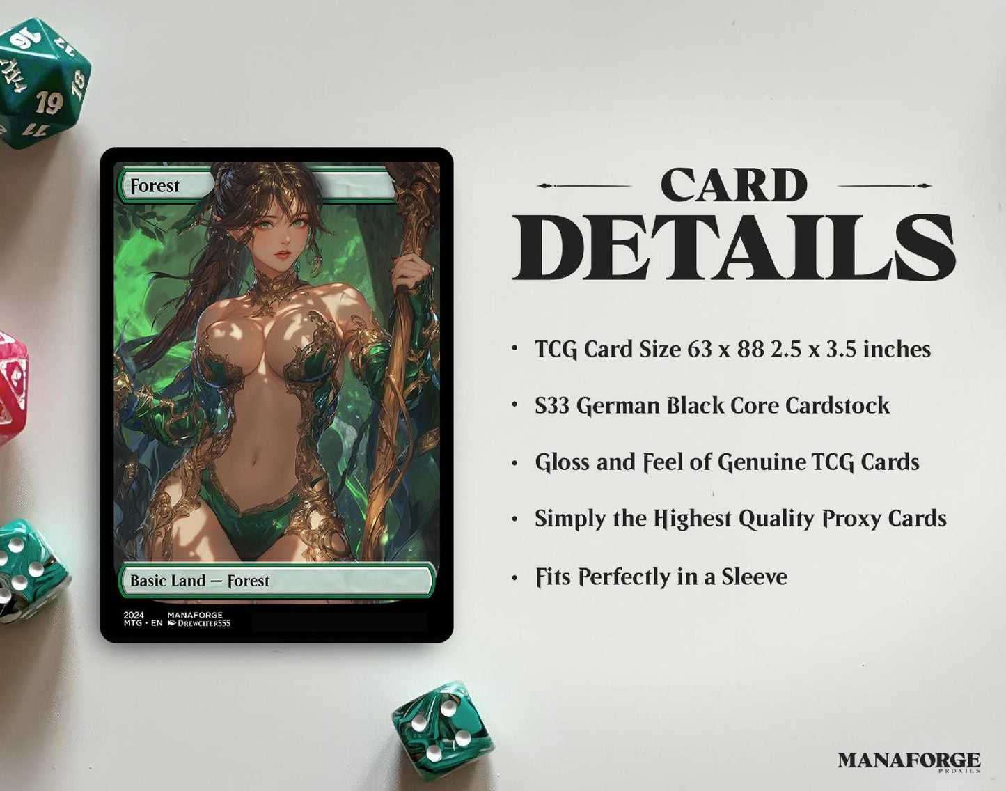 Demon Dolls Waifu Basic Lands Bundle – Full Art Anime MTG Proxies Volume Three | Custom Magic the Gathering Lands