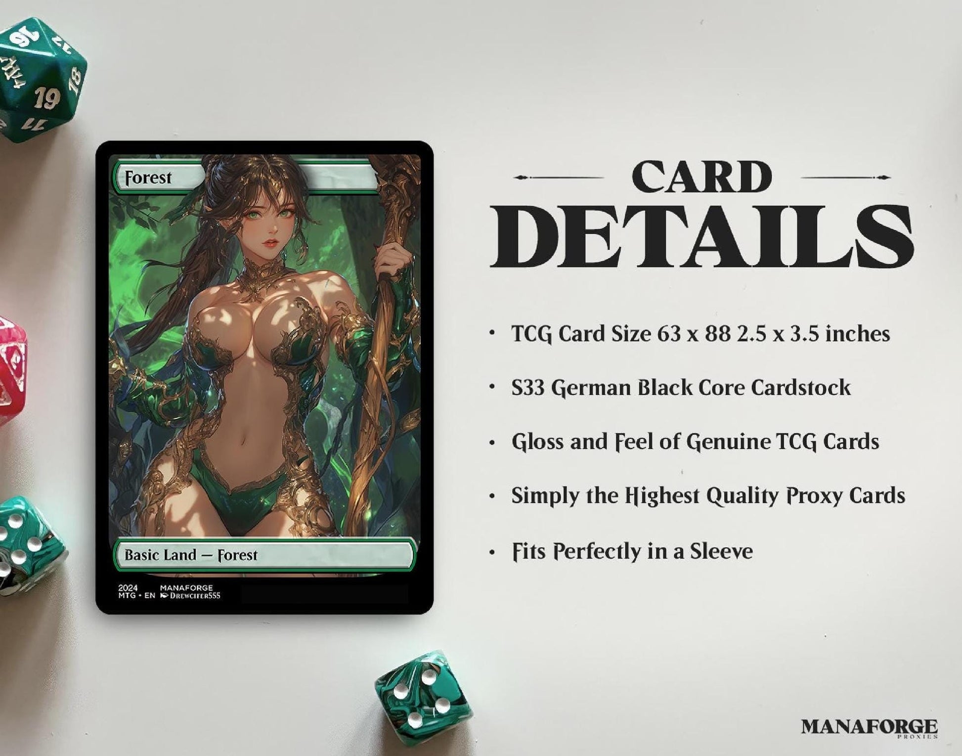 Demon Dolls Waifu Basic Lands Bundle – Full Art Anime MTG Proxies Volume Three | Custom Magic the Gathering Lands