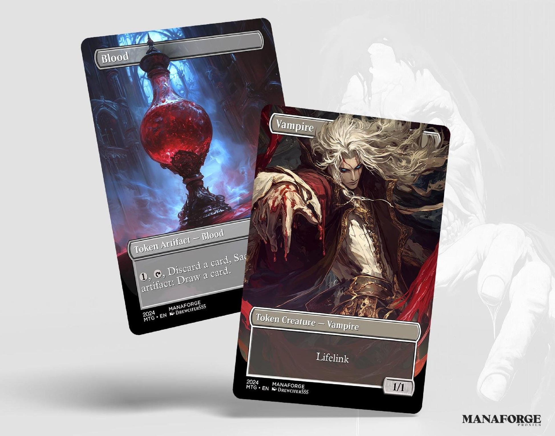 Vampires & Blood Double-Sided Tokens Bundle | Custom MTG Proxies for Commander and Casual Play