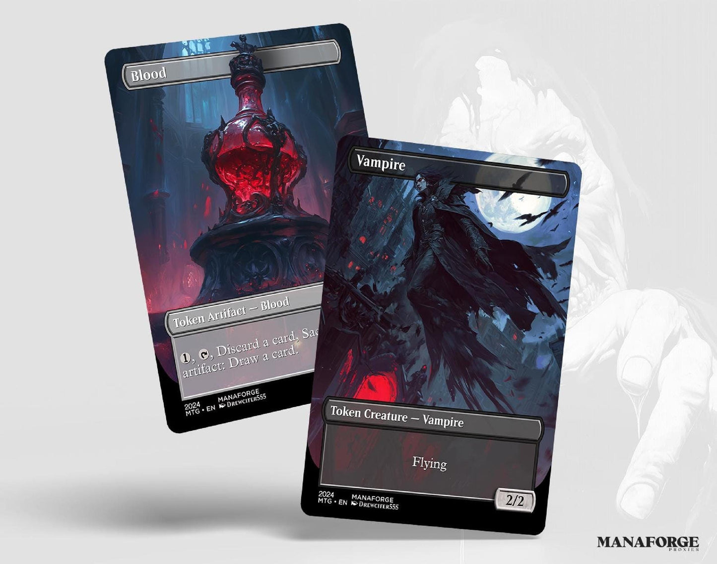 Vampires & Blood Double-Sided Tokens Bundle | Custom MTG Proxies for Commander and Casual Play