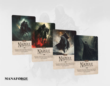 Lord of the Rings MTG Proxy Set | Sauron’s Shadows Full Art Bundle ft. Nazgûl, Witch-King, The One Ring & Orcish Bowmasters