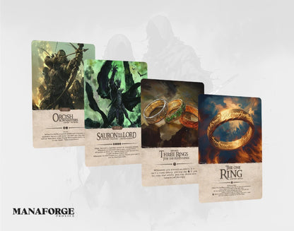 Lord of the Rings MTG Proxy Set | Sauron’s Shadows Full Art Bundle ft. Nazgûl, Witch-King, The One Ring & Orcish Bowmasters
