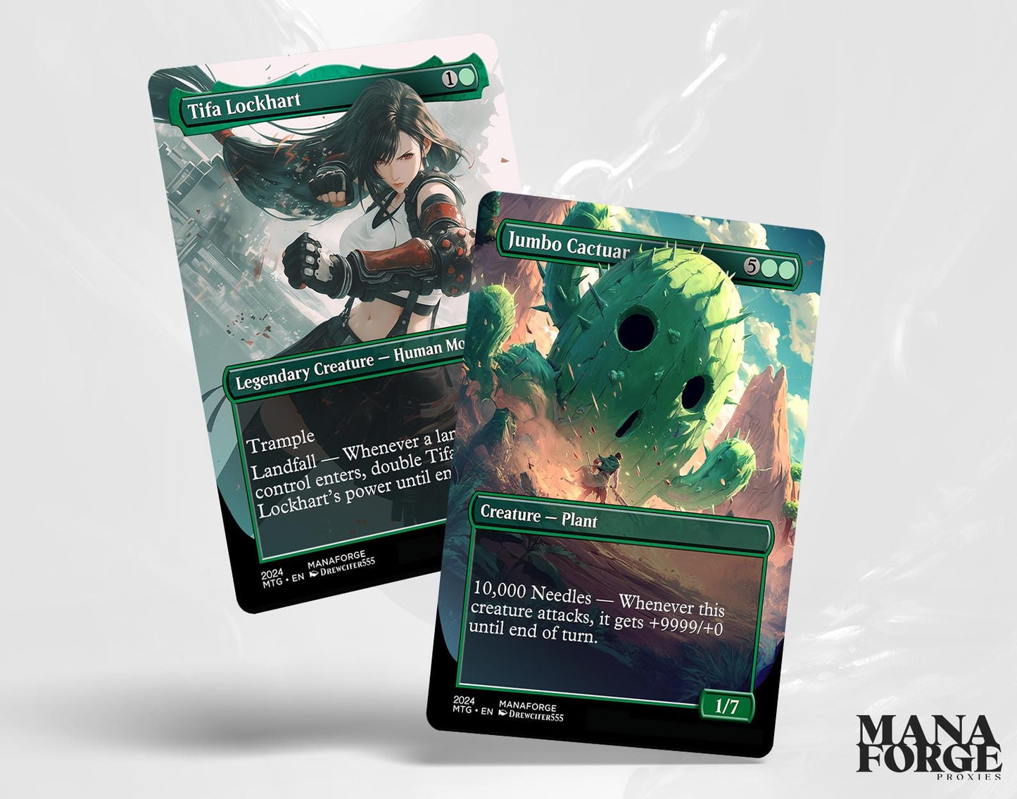Final Fantasy MTG Proxy Set Vol. 1 | Full Art EDH Cards ft. Cloud, Tifa, Aerith, Noctis & More (Unofficial Magic the Gathering Proxys)