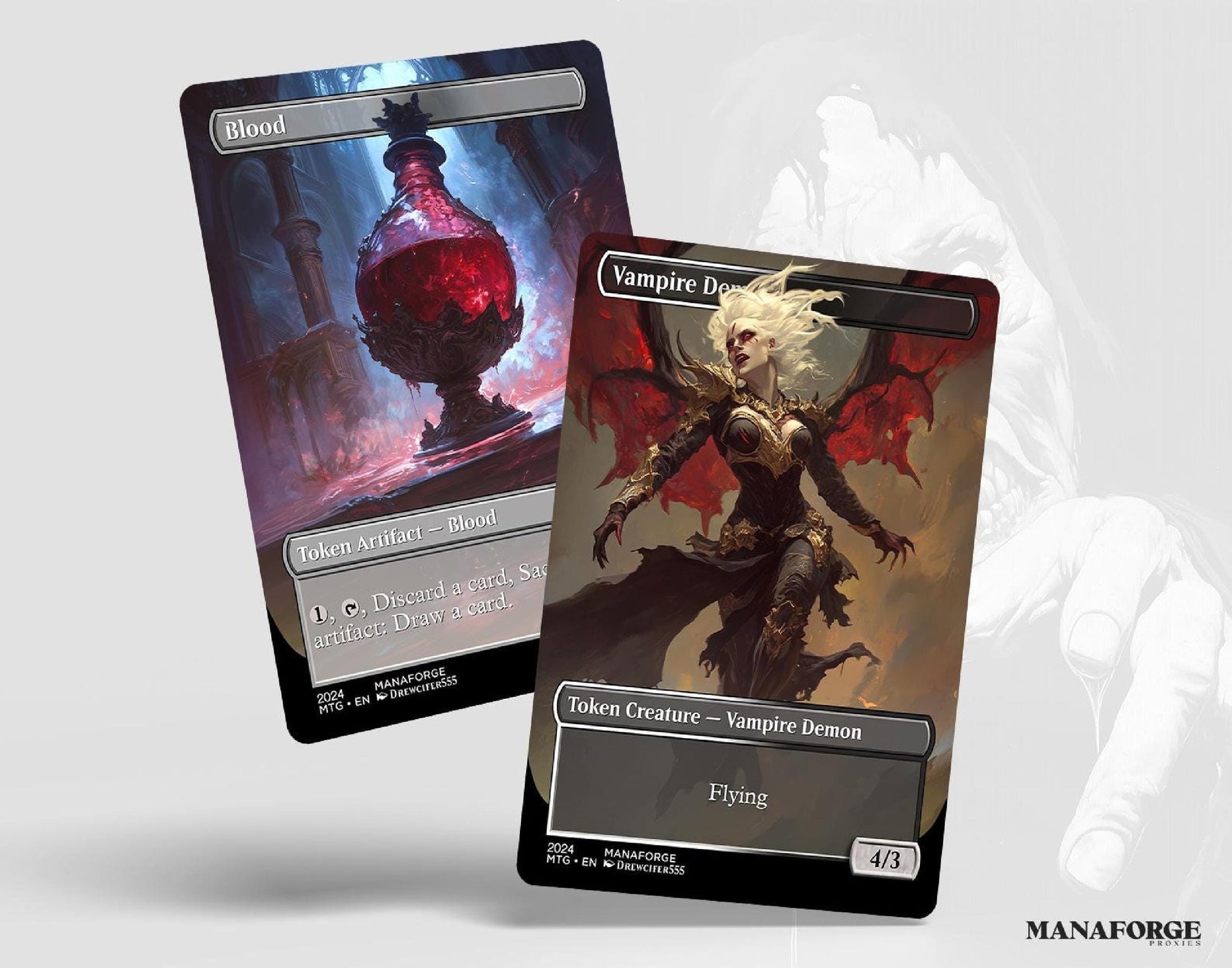 Vampires & Blood Double-Sided Tokens Bundle | Custom MTG Proxies for Commander and Casual Play