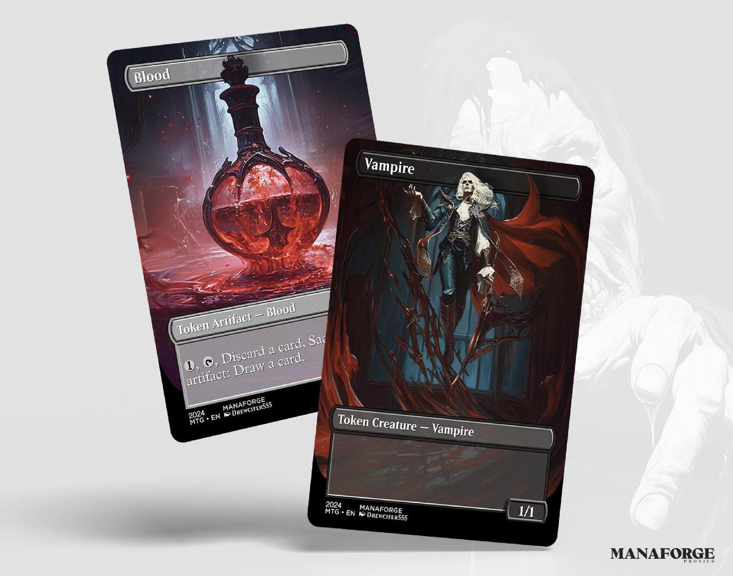 Vampires & Blood Double-Sided Tokens Bundle | Custom MTG Proxies for Commander and Casual Play