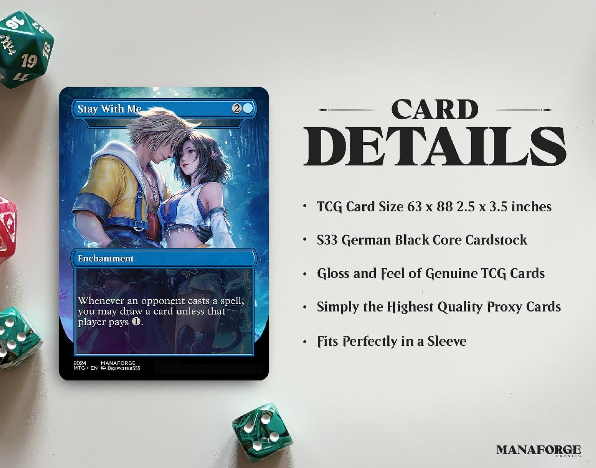 Final Fantasy MTG Proxy Set Vol. 3 | Heroes – Cloud Strife, Sephiroth, Lightning & More Commander Staples