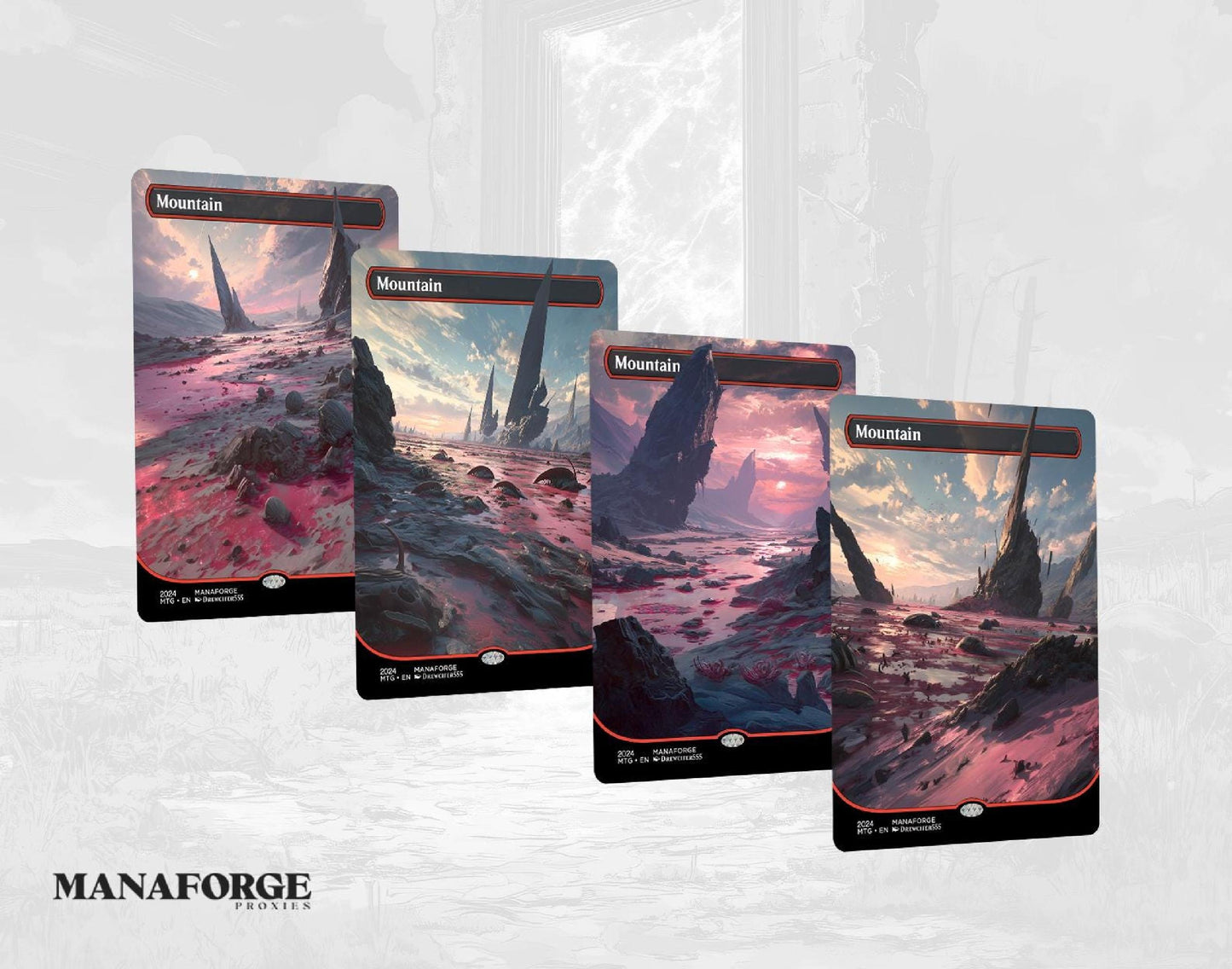 Final Fantasy Basic Lands – Volume One | 20‑Card Full‑Art MTG Proxy Set (Plains, Island, Swamp, Mountain, Forest)