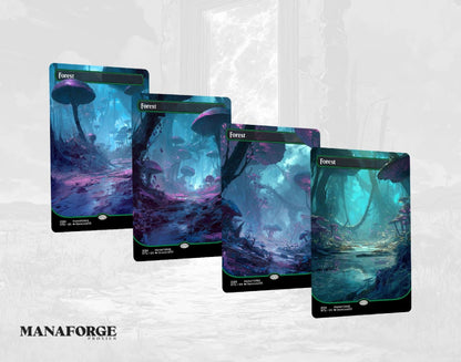 Final Fantasy Basic Lands – Volume One | 20‑Card Full‑Art MTG Proxy Set (Plains, Island, Swamp, Mountain, Forest)