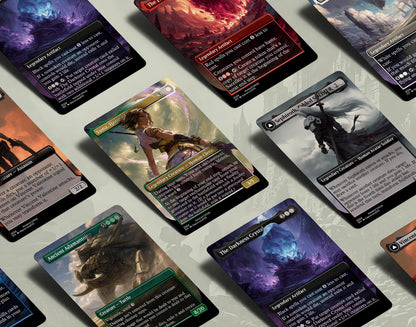 Final Fantasy Borderless Staples Mega Bundle – Volumes I-V (50-Card Set) | Full-Art Foil & Non-Foil MTG Proxies