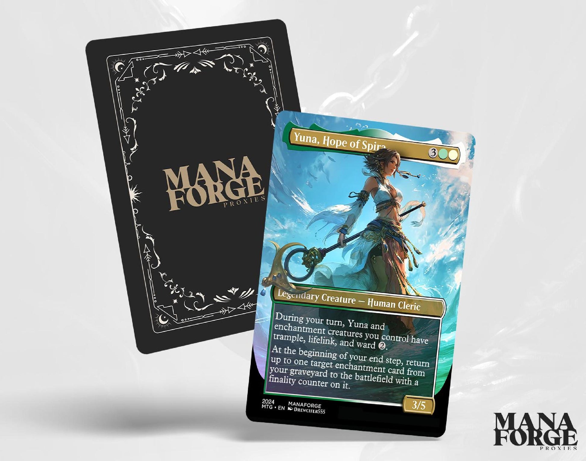 Final Fantasy Borderless Staples – Volume V | Foil & Non-Foil Full-Art MTG Proxy Set – Cloud, Bahamut, Knights of Round