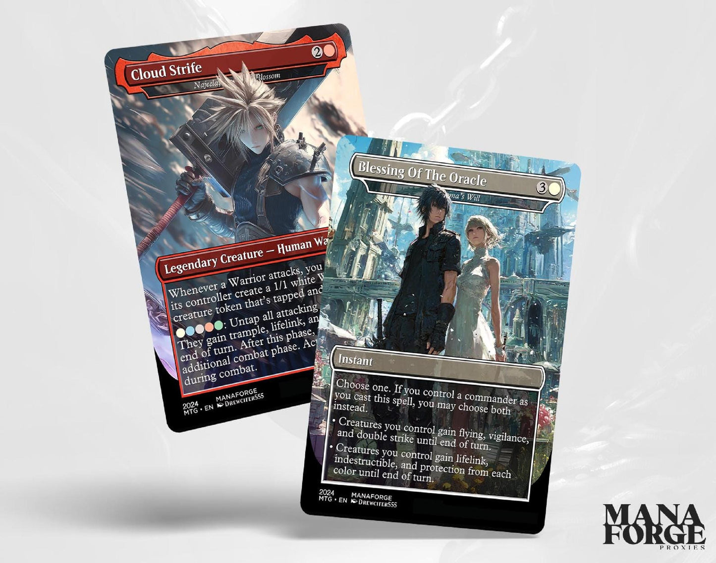 Final Fantasy MTG Proxy Set Vol. 3 | Heroes – Cloud Strife, Sephiroth, Lightning & More Commander Staples