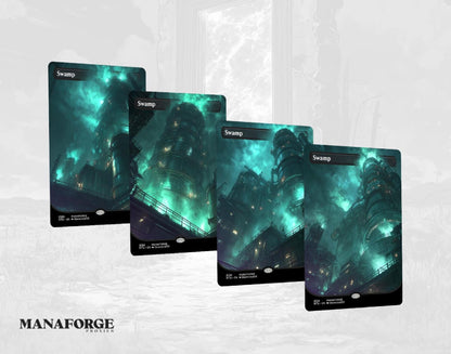 Final Fantasy Basic Lands – Volume One | 20‑Card Full‑Art MTG Proxy Set (Plains, Island, Swamp, Mountain, Forest)