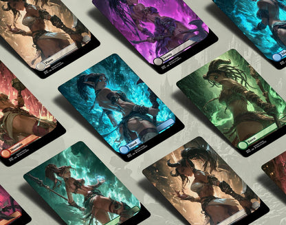 Demon Dolls Waifu Basic Lands – Vol V | 20-Card Full-Art Anime MTG Proxy Set (Plains • Island • Swamp • Mountain • Forest)