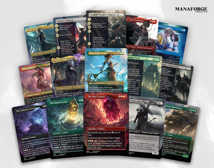 Final Fantasy Borderless Staples Mega Bundle – Volumes I-V (50-Card Set) | Full-Art Foil & Non-Foil MTG Proxies