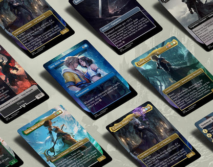 Final Fantasy Borderless Staples Mega Bundle – Volumes I-V (50-Card Set) | Full-Art Foil & Non-Foil MTG Proxies