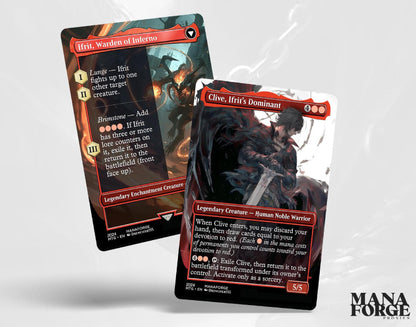 Final Fantasy Borderless Staples – Volume V | Foil & Non-Foil Full-Art MTG Proxy Set – Cloud, Bahamut, Knights of Round