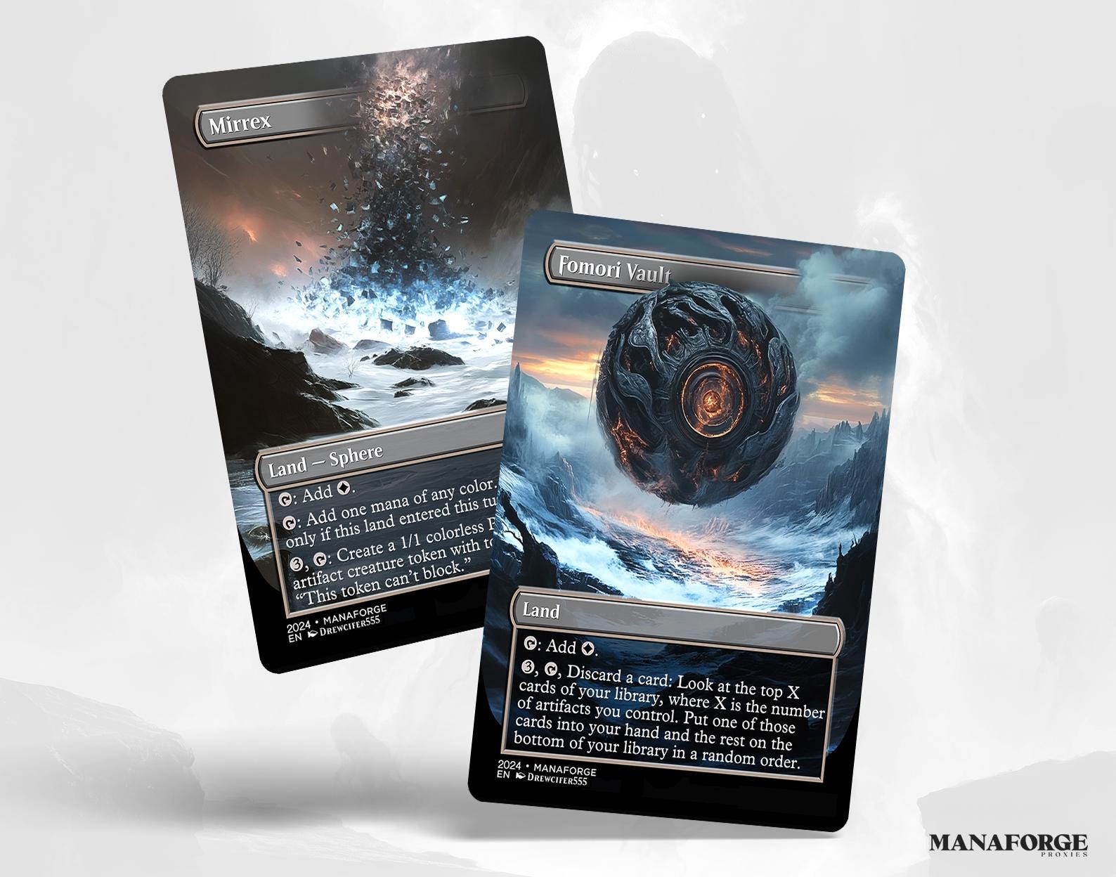 Borderless Utility Lands – Volume II | 10-Card Full-Art MTG Proxy Bundle – Inventor’s Fair, Command Beacon