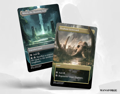 Borderless Utility Lands – Volume II | 10-Card Full-Art MTG Proxy Bundle – Inventor’s Fair, Command Beacon