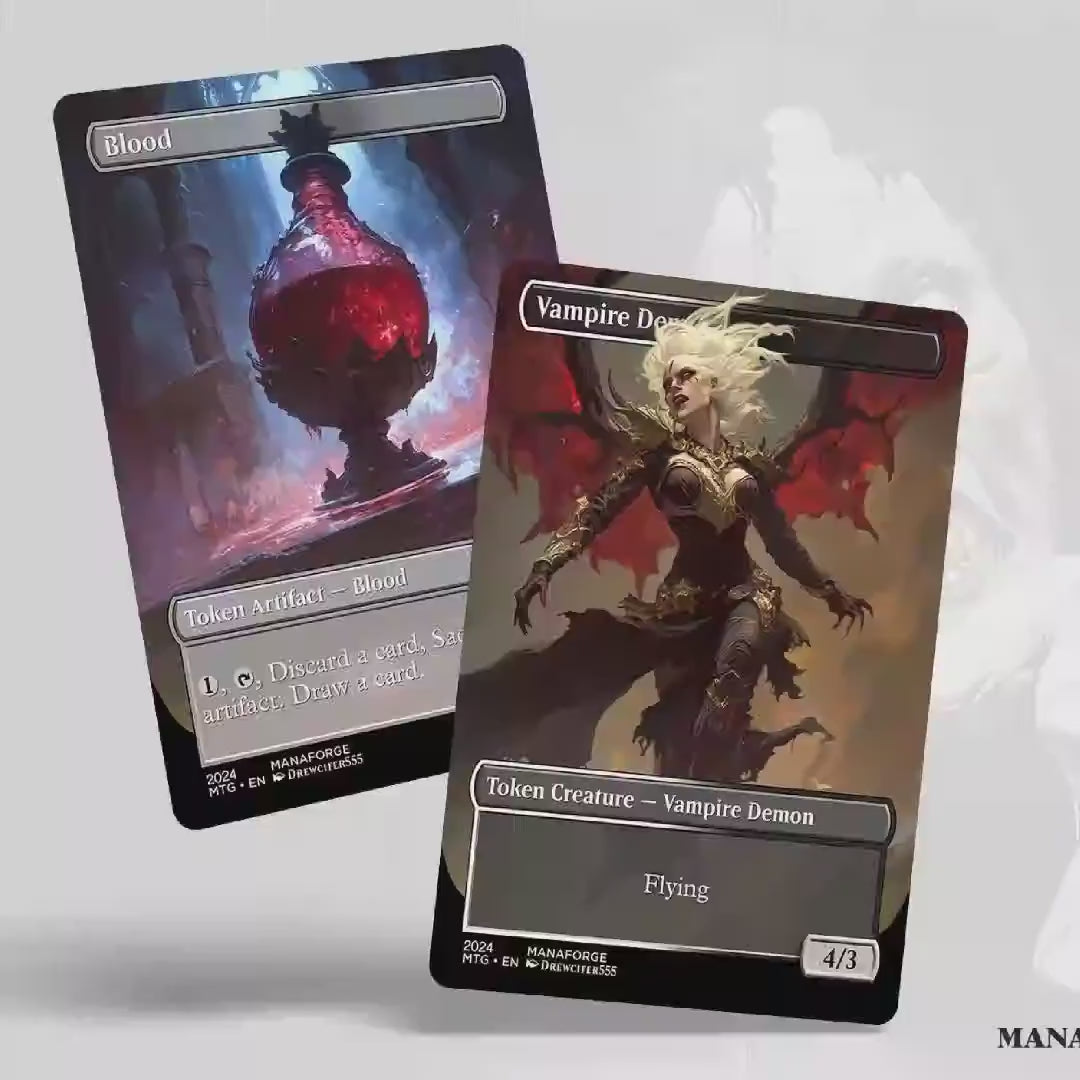 Vampires & Blood Double-Sided Tokens Bundle | Custom MTG Proxies for Commander and Casual Play