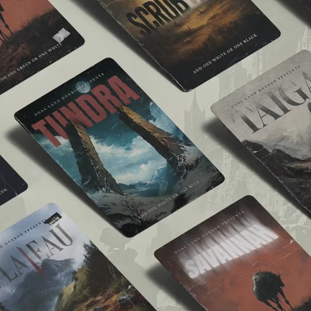 MTG Vintage Horror Novels Dual Lands Bundle | Full Art Custom Magic the Gathering Proxies Volume Two