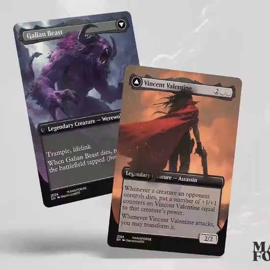 Final Fantasy Borderless Staples – Volume II | Foil & Non-Foil Full-Art MTG Proxy Set – Sephiroth, Yuna, and Ultima