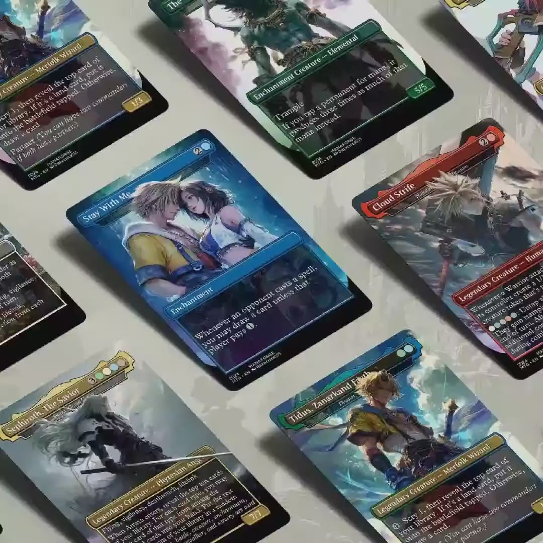 Final Fantasy MTG Proxy Set Volume III | Heroes – Cloud Strife, Sephiroth, Lightning & More Commander Staples