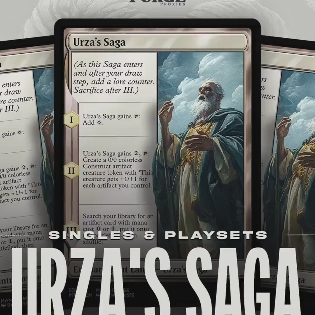 Urza's Saga Proxy – Custom Art MTG Card for Commander | Singles or Playset Options Available